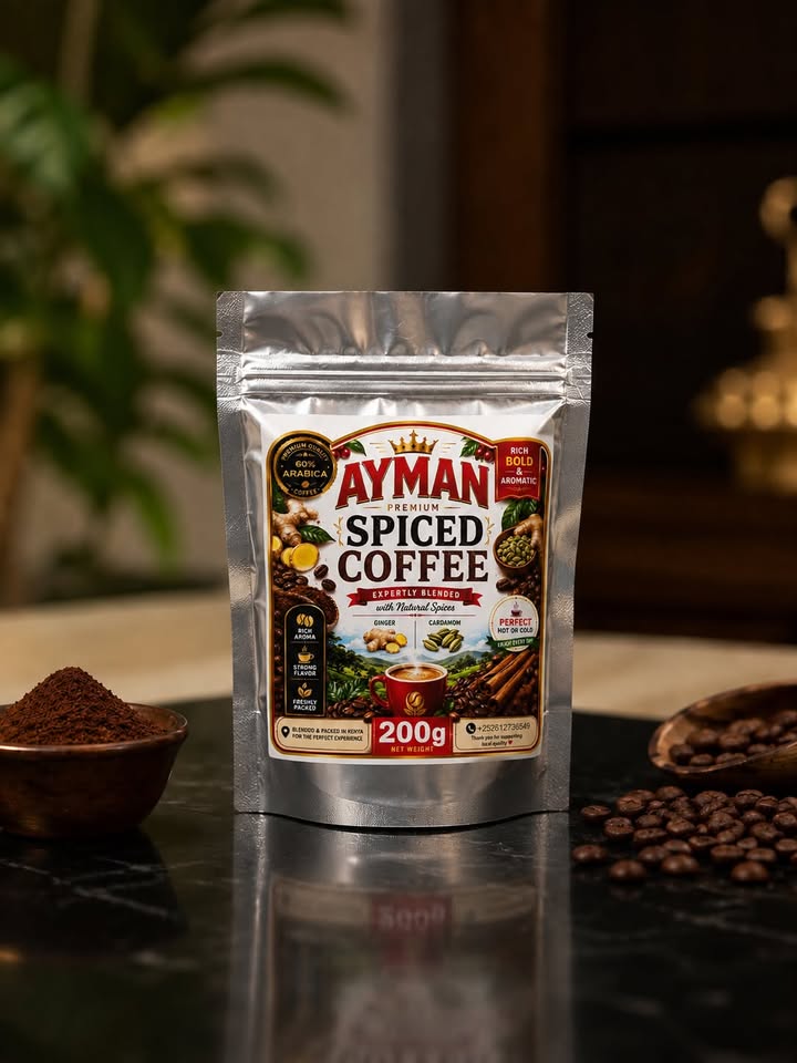 Ayman Premium Spiced Coffee 200g pouch — ground coffee Kenya